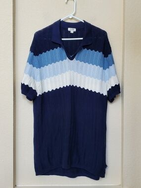 Rown Cotton Knit Pullover Shirt.  Size XL